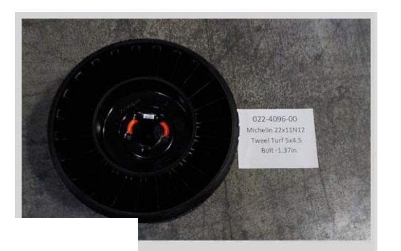 18 x 8.50-8 MZ Lawn Mower Wheel & Tire | Bad Boy 022-2050-00