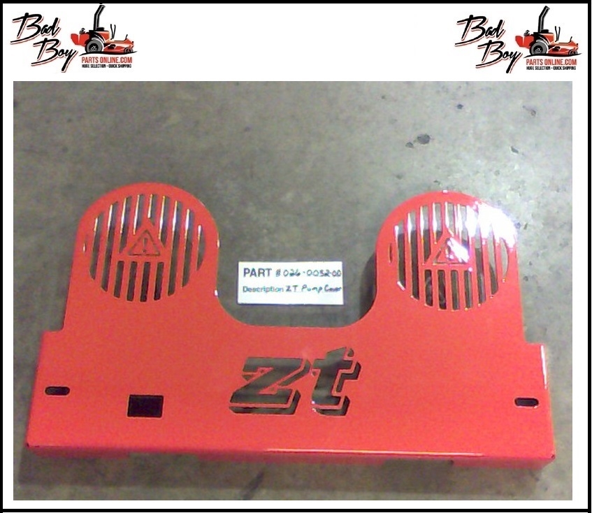 ZT Pump Cover Plate 2010-2012 - Bad Boy Part # 026-0052-00