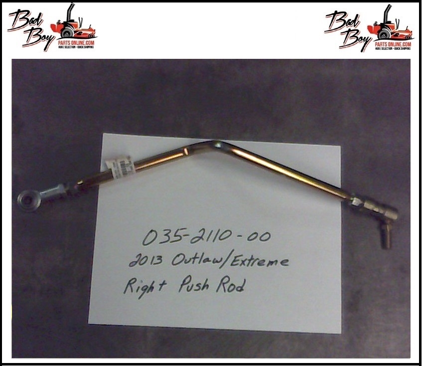 Bad Push Rods 2013 Outlaw/Extreme Push Rod-R - Bad Boy Part# 035-2110-00