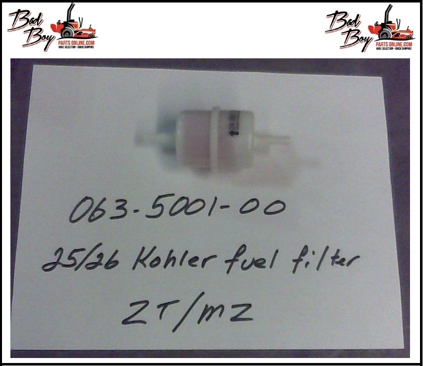 25/26 HP Koh Fuel Filter ZT/MZ - Bad Boy Part # 063-5001-00